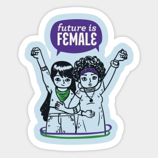 feminist sorority - the future is female Sticker